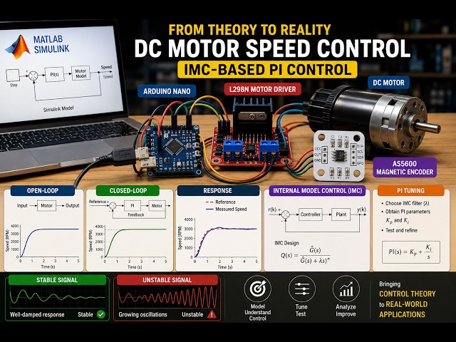 Can One PI Controller Control a Nonlinear DC Motor? | Simulink + Real-Time Closed-loop Speed Control
