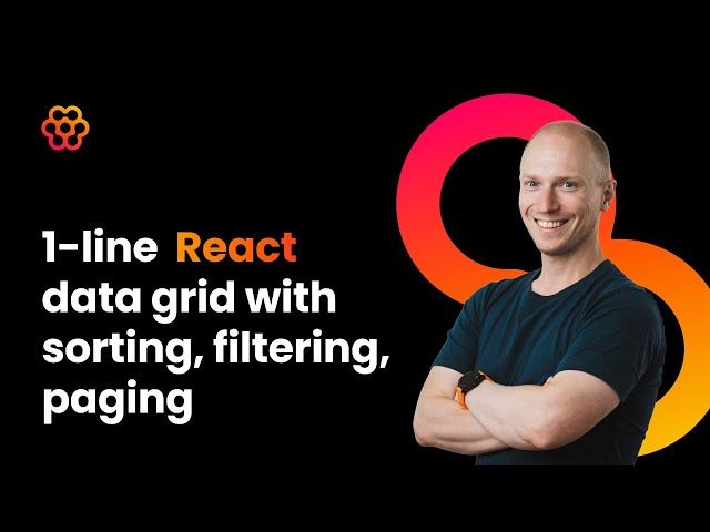1-line React data grid with paging, sorting, filtering - Hilla AutoGrid