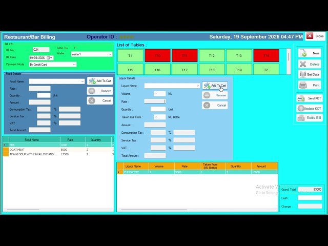 How to Use Restaurant & Bar Billing Module in LUPEA 10.2 PMS Hotel Software | Full Guide