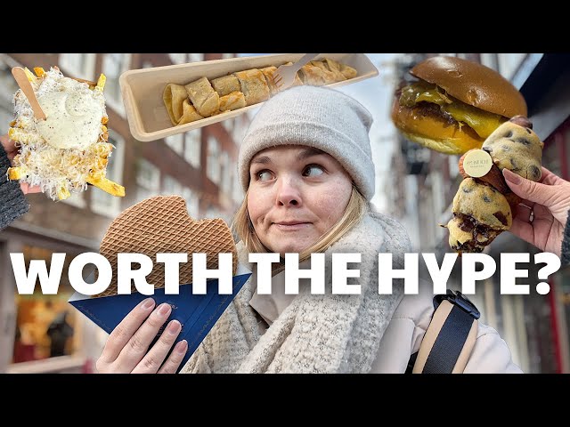 Trying and rating Amsterdam viral food spots