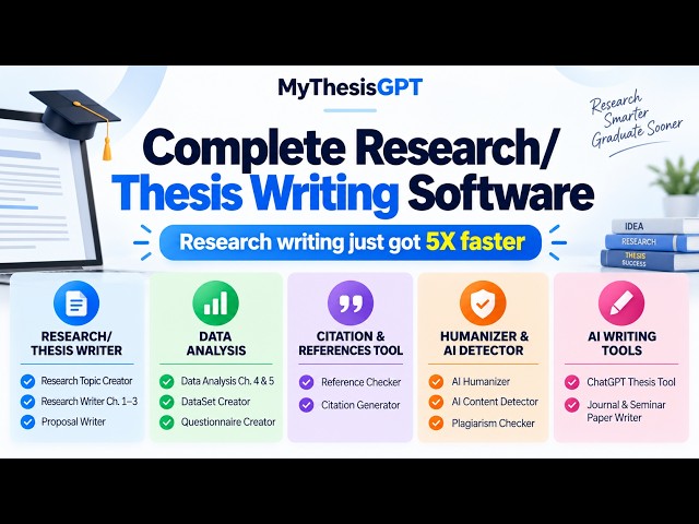 AI ACADEMIC RESEARCH AND DATA ANALYSIS SOFTWARE   MythesisGPT