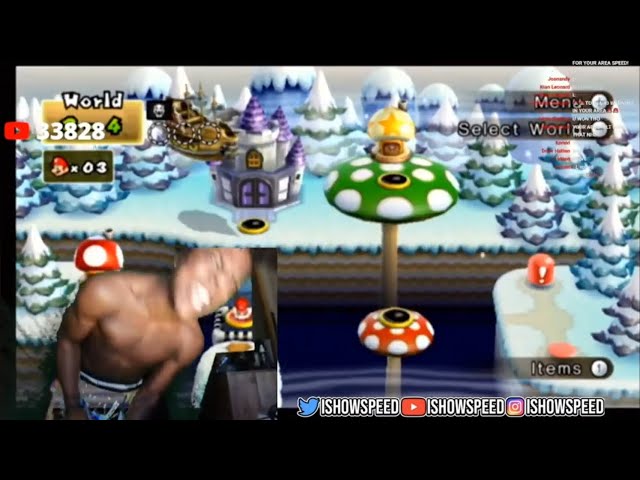 IShowSpeed BREAKS HIS SETUP playing Mario