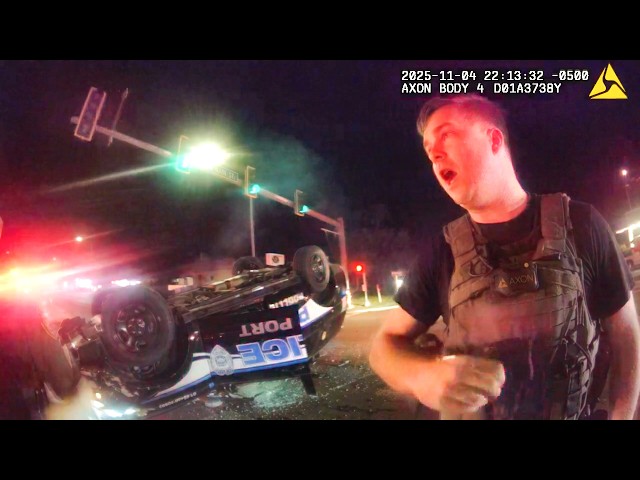 Cop Flips His Car During High-Speed Chase