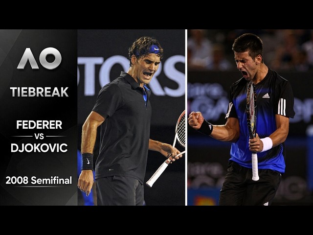 Federer vs Djokovic | 2008 Australian Open SF | Final Set Tiebreak