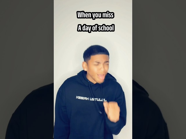 When you miss a day of school…😭 #comedy