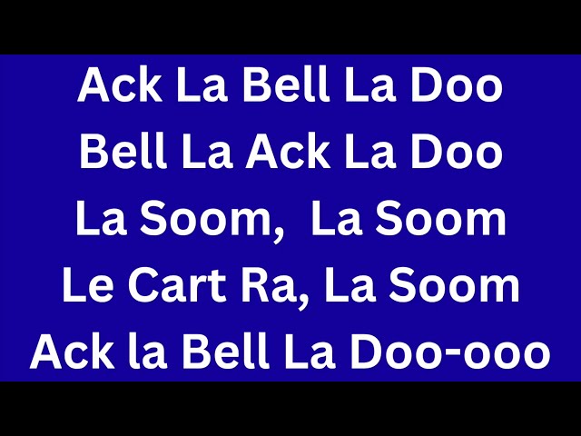 Learn To Sing Klingon Songs: Ak La Bella Doo love song Klingon Sing Along full screen LYRICS version