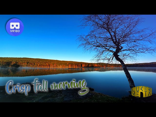 Watch the sunrise over a foggy lake in VR
