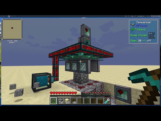 Fairly Easy Endergenic Generator (32k RF/t, RFTools + vanilla redstone)