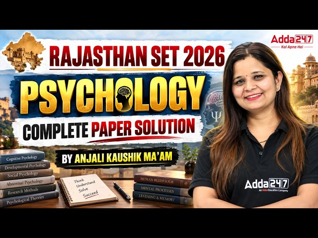 Rajasthan SET 2026 Psychology Complete Paper Solution for UGC NET Preparation