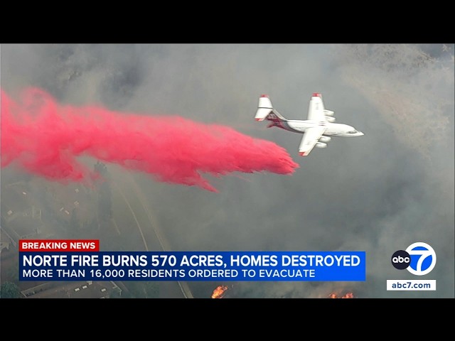 Firefighters work to contain Norte Fire after at least 6 homes destroyed