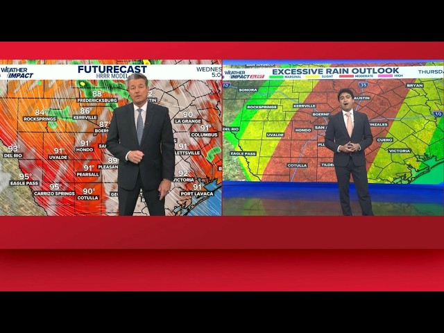 Heavy rain, street flooding high during San Antonio storms | KENS 5 Weather Impact Forecast