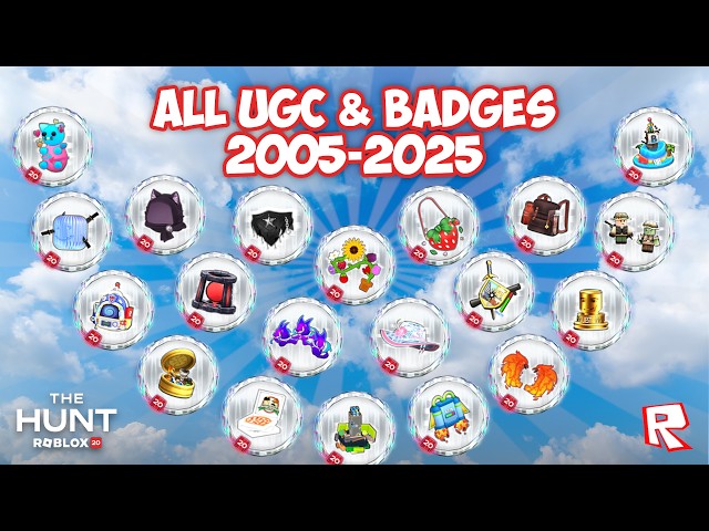 2005-2025 How to GET ALL UGC & BADGES in The Hunt: Roblox 20 [EVENT]