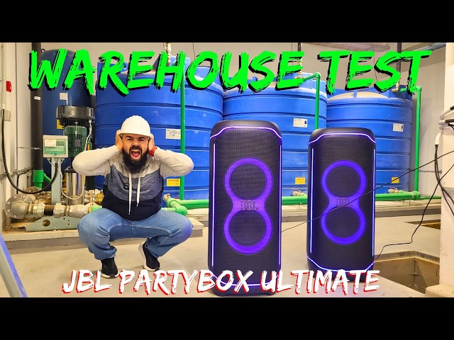 EXTREME Sound Test! JBL Partybox Ultimate at MAX Volume in Warehouse!
