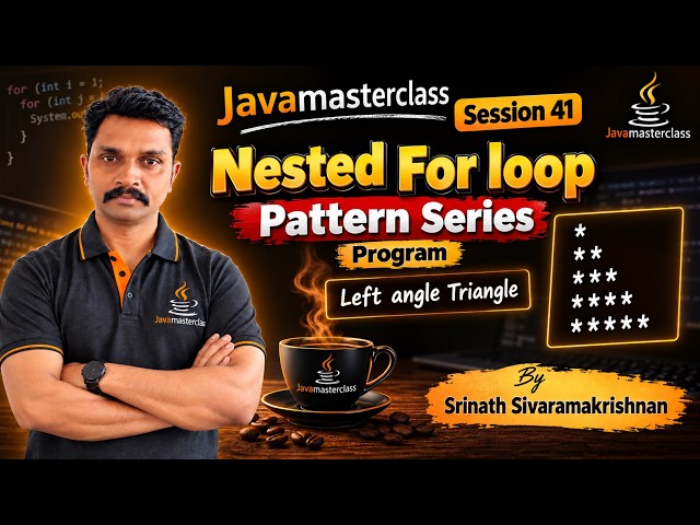 Left Angle Triangle-Java Nested For Loop