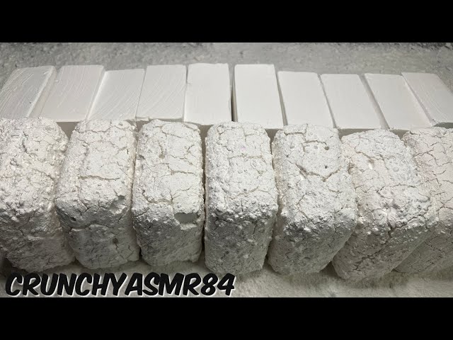 Soft White Pasted & Unpasted Chalk | Oddly Satisfying | ASMR | Sleep Aid 