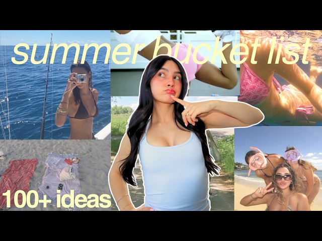 Идеальный летний список дел, которые нужно успеть сделать! 🍦Версия "it girl" | Более 100 интересн...