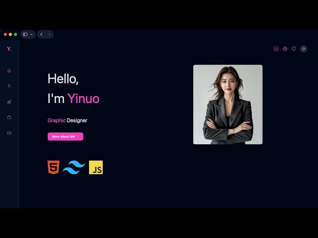 Build a Responsive Portfolio Website with HTML, Tailwind CSS & JavaScript — Full 3-Hour Tutorial