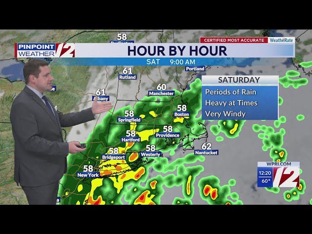 WPRI 12 Weather Forecast 9/25/26: Strong Winds, Heavy Rain, Coastal Flooding This Weekend