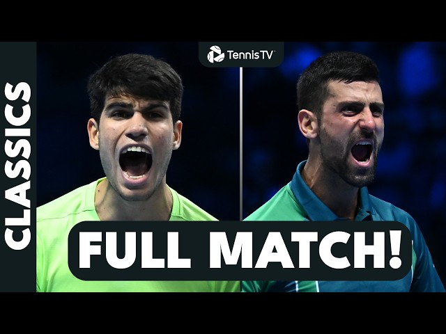 Carlos Alcaraz vs Novak Djokovic In Turin: Full Match! | Nitto ATP Finals 2023