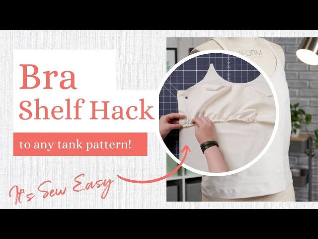 How to Add a Shelf Bra to a Tank Sewing Pattern