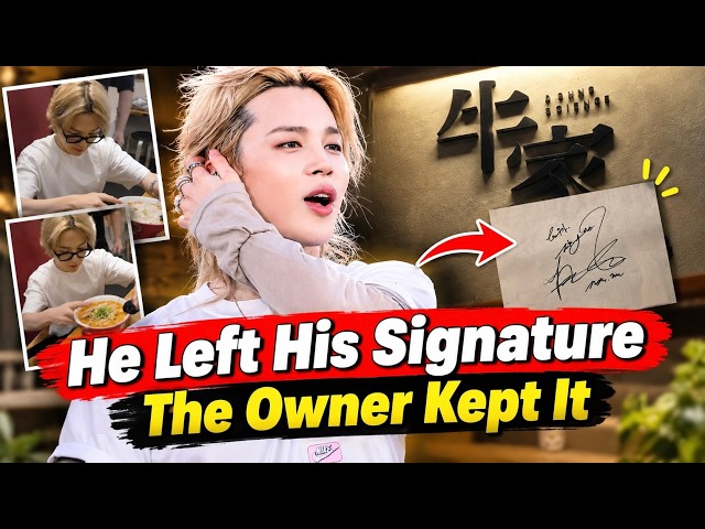 Jimin Visited This Restaurant — The Owner Posted A Heartfelt Thank You Message