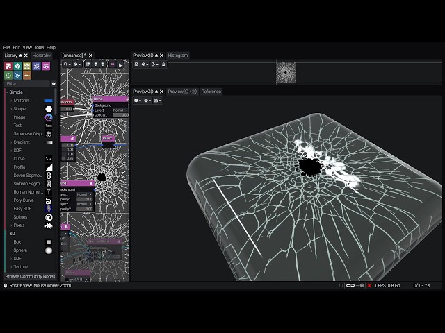 Your first broken window - Material Maker 1.6 tutorial