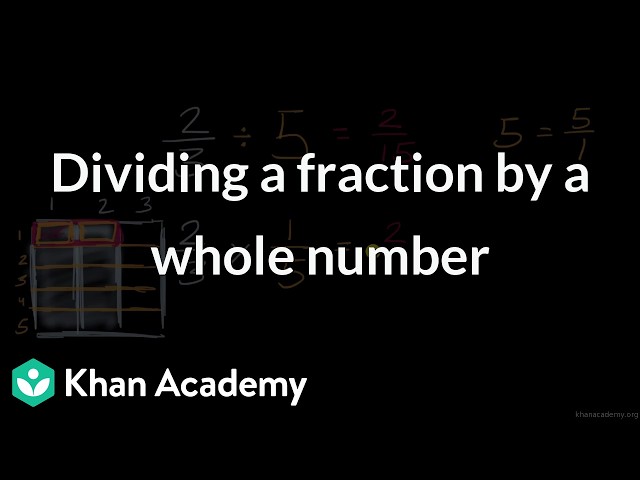 Dividing a fraction by a whole number | Math | Khan Academy (IN accent)