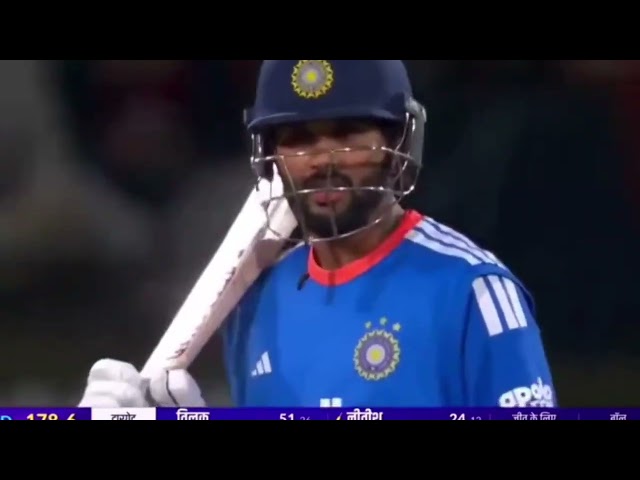 🇮🇳 Tilak Varma & Nitish Reddy Heroic Chase! 70/5 to Win 🔥 IND vs NZ 2nd T20I #Shorts