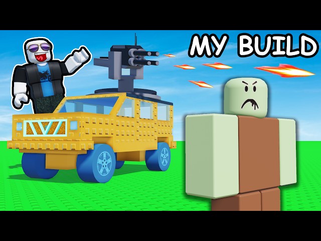 Roblox BUILD A CAR and KILL ZOMBIES...