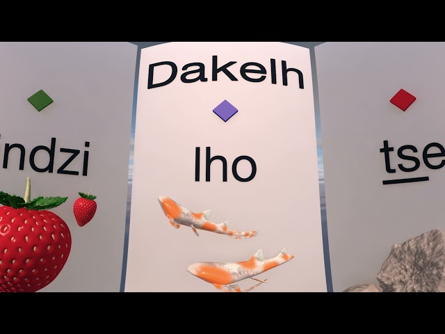 Dakelh VR - Language Learning