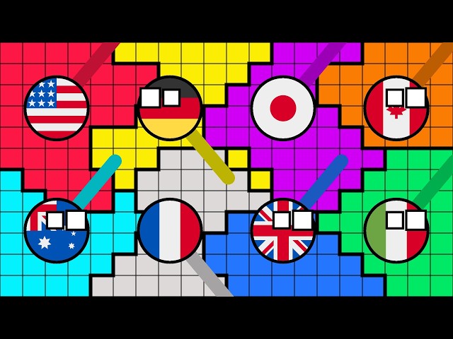 USA vs The World: Ultimate Map Painting 🎨
