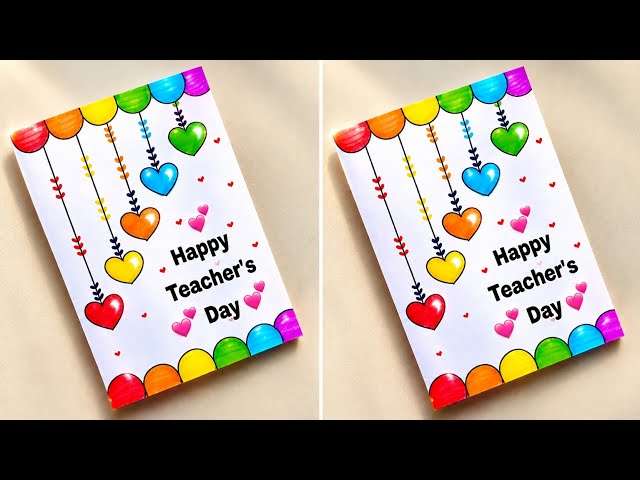 Happy Teachers Day Card Making | World Teachers’ Day Greeting Card | DIY Easy Card