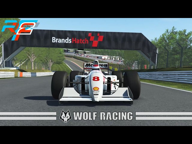 rFactor 2 - McLaren MP4/8 Formula 1 at Brands Hatch. AI driving, by Wolf Racing