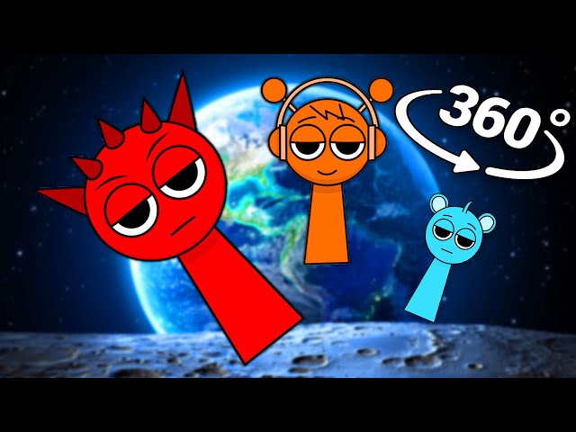 Incredibox Sprunki In Space | 360° VR Animation
