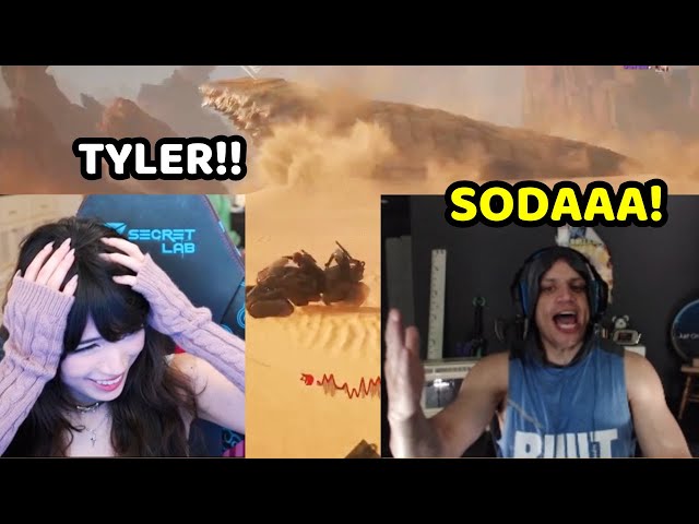 Tyler1 & Emiru Witness As Soda Gets Eaten By A Worm