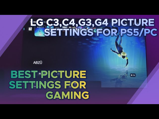 LG C3,C4,G3,G4 Best Picture Settings for PS5 & PC
