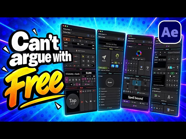 One FREE Panel Replaced 4 After Effects Extensions