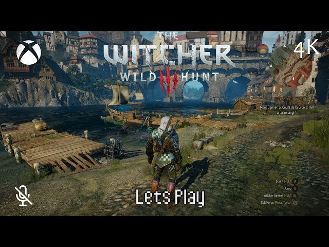 Let's Play The Witcher 3 (4k | Xbox One X)