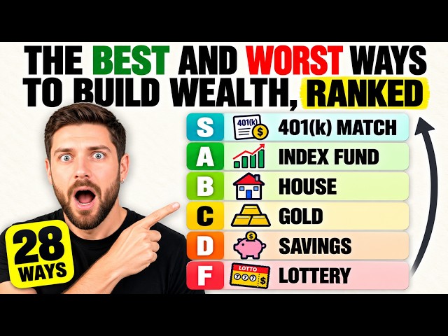 I Ranked 28 Ways to Build Wealth From Worst to Best