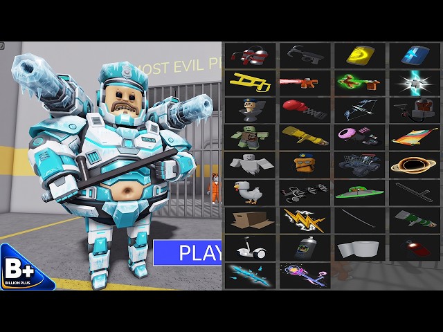 All Items Unlocked BARRY'S PRISON RUN OBBY HARD MODE - Roblox New Update All Morphs Full Gameplay