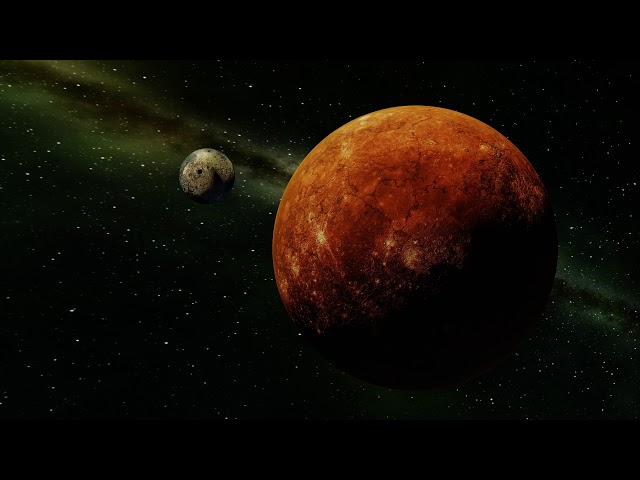 Blender planet moon orbiting animation