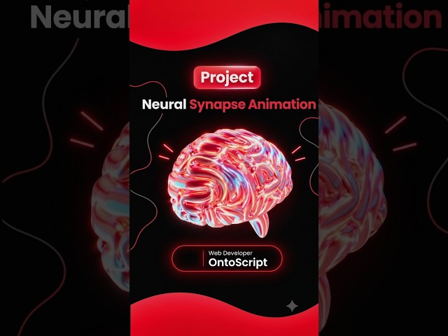 How I Coded a Glowing Neural Network Simulation! | Onto Script #tutorial #shorts #viral