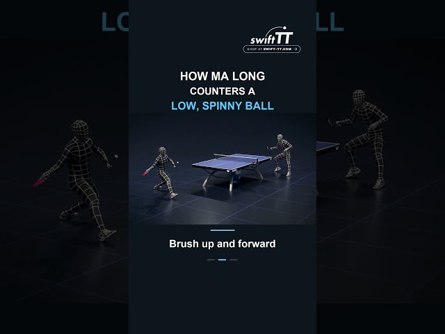 How Ma Long Counters a Low, Spinny Ball 🏓