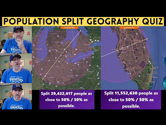 Population 50/50 Split Geography Quiz - Huge Quiz Challenge