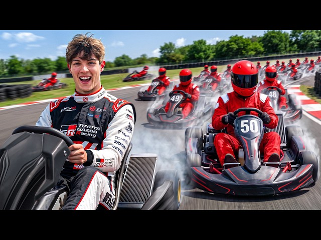 F1 Driver vs 50 Amateurs