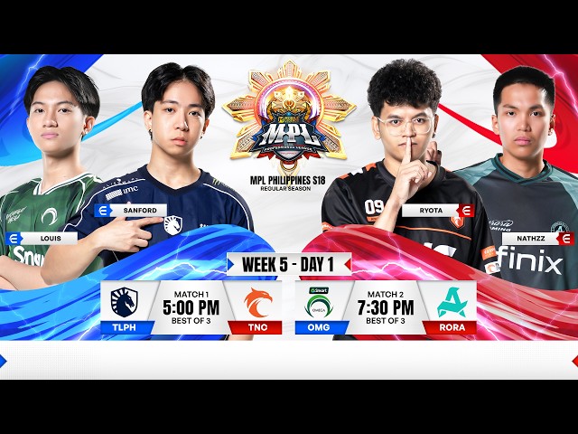 🔴 LIVE | MPL PH S18 | ENGLISH - Week 5 Day 1