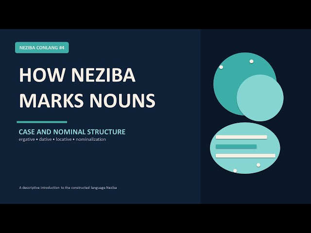 How Neziba Marks Nouns: Case and Nominal Structure | Neziba Conlang #4
