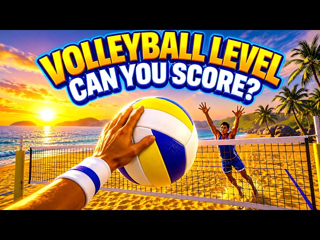 Immersive Interactive Warm Up | POV VOLLEYBALL LEVEL | Brain break | Full Body Cardio