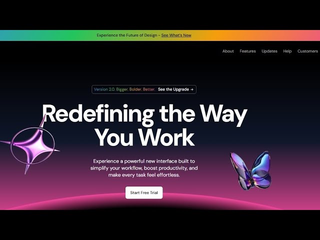 Dark SaaS Landing Page | Next.js, Framer Motion & Tailwind CSS