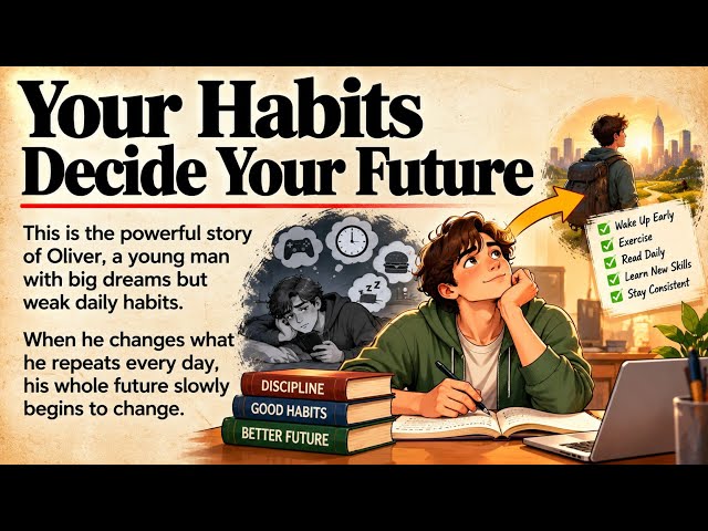 Your Habits Decide Your Future | Graded Reader | Learn English With Story Level 2 🔥